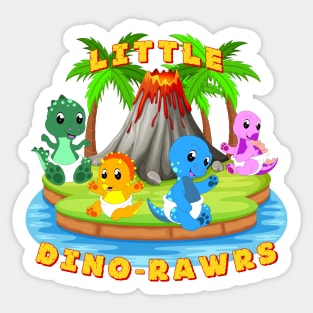 ABDL Little Dino-Rawrs - Baby Dinosaur Sticker